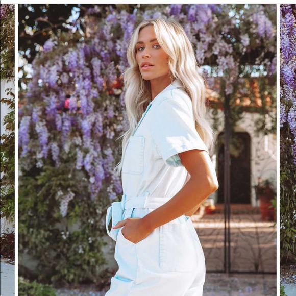 Vici Blue denim Jumpsuit - Picture 3 of 4